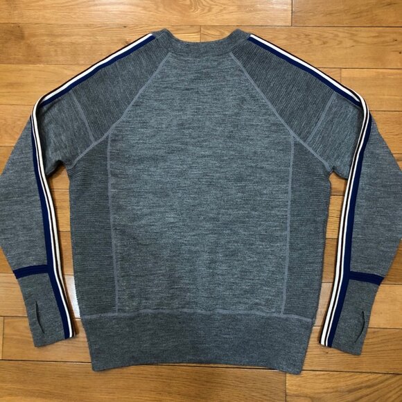 Athleta Merino Wool Blend Crew Neck Long Sleeve Gray Sweater Size S - Picture 2 of 8